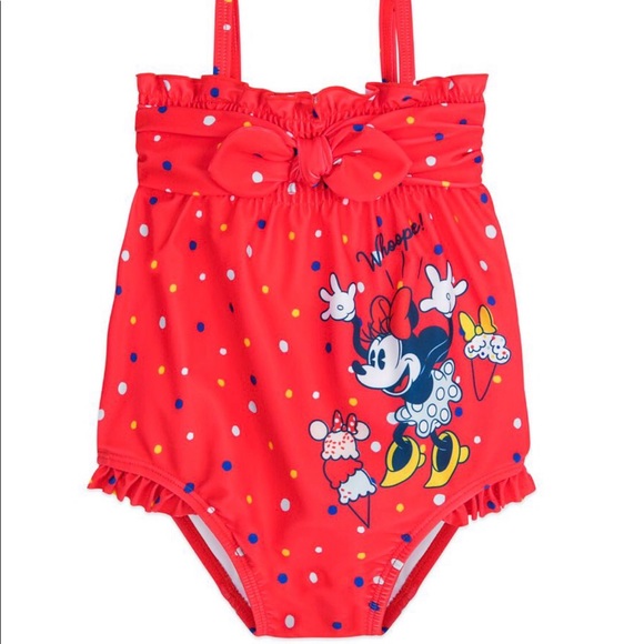 Disney Minnie Mouse one piece baby swimsuit - Picture 1 of 4